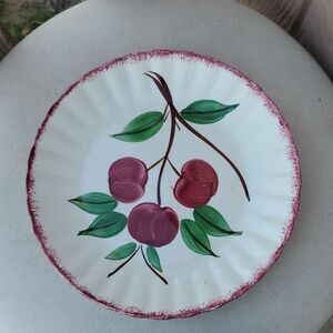Blue Ridge Pottery VTG Hand-Painted Cherry Plates | 7 Avail | Priced Separately
